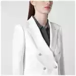 Tagliatore White double-breasted jacket