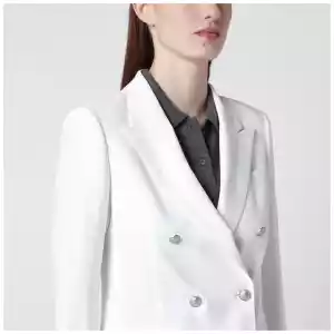 Tagliatore White double-breasted jacket