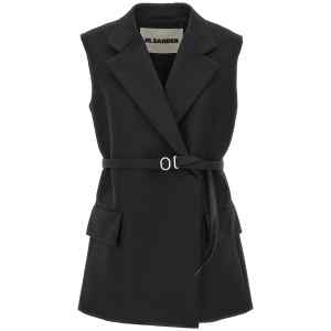 Jil Sander Belt Wool Vest