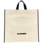 Jil Sander Border Book Tote Square Shopping Bag