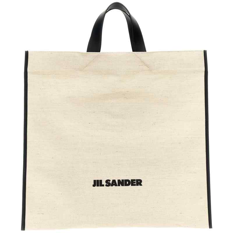 Jil Sander Border Book Tote Square Shopping Bag