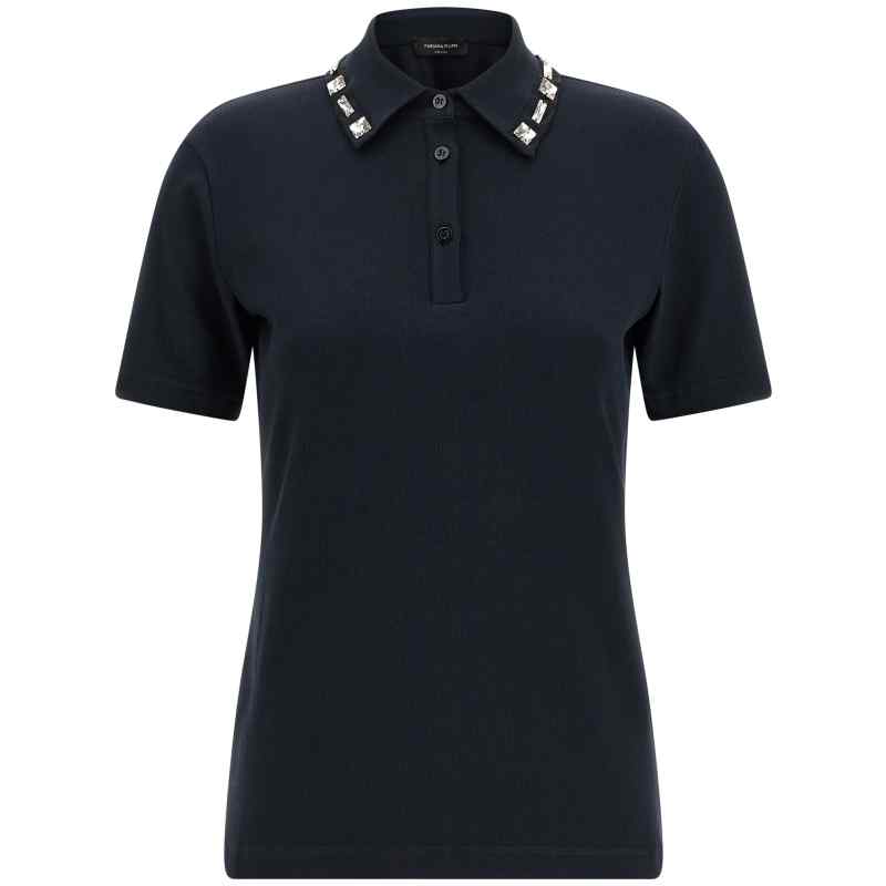 Fabiana Filippi Crystal Collar Polo Shirt Fabiana Filippi Crystal Collar Polo Shirt