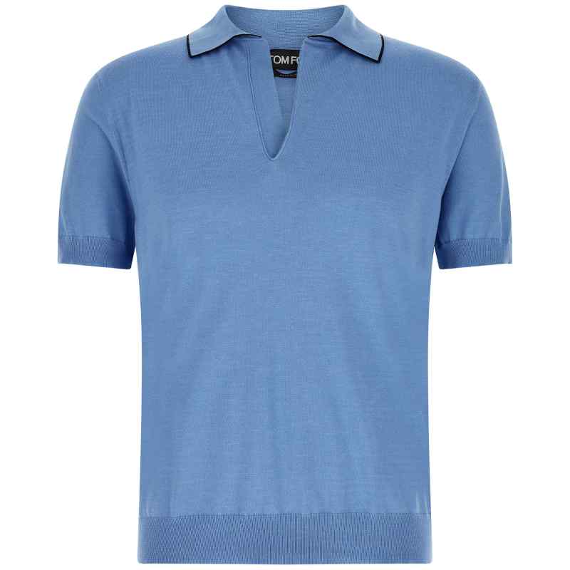 Tom Ford Cotton And Silk Polo Shirt Tom Ford Cotton And Silk Polo Shirt