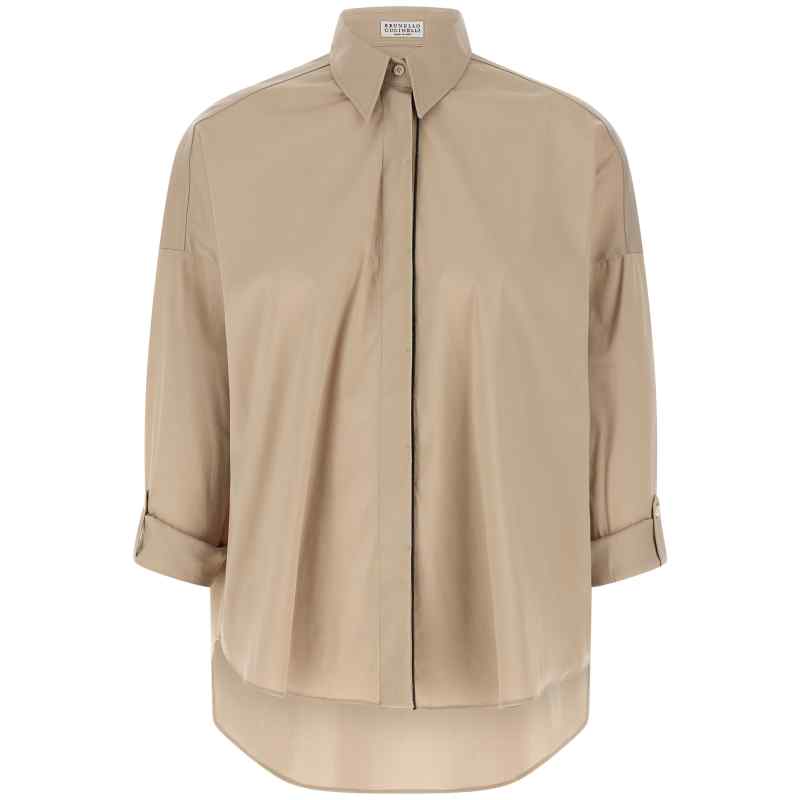Brunello Cucinelli Shiny Trim Shirt