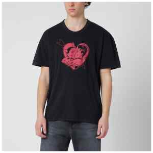 Our Legacy Black T-shirt with Love Story print