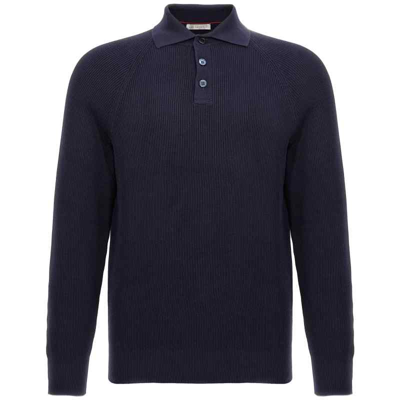 Brunello Cucinelli Ribbed Polo Shirt Brunello Cucinelli Ribbed Polo Shirt