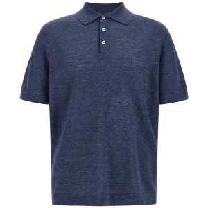 Brunello Cucinelli Linen Cotton Polo Shirt