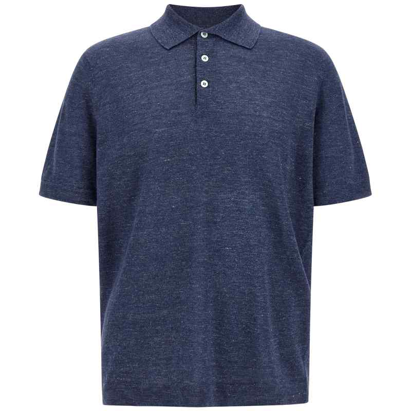 Brunello Cucinelli Linen Cotton Polo Shirt