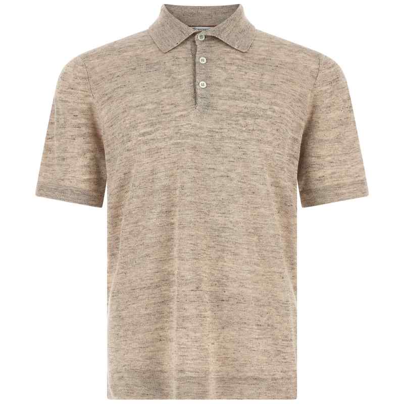 Brunello Cucinelli Linen Cotton Polo Shirt