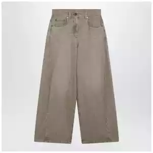 Brunello Cucinelli Wide-leg desert-colored jeans