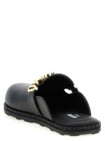 Moschino Leather Sabots