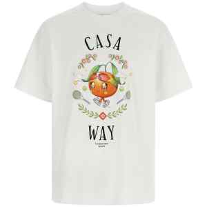 Casablanca Casa Way Orange Mascot T-shirt