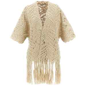 Brunello Cucinelli Opera Dazzling Macramé Cardigan