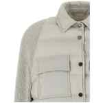 Brunello Cucinelli Shiny Flap Detail Down Jacket