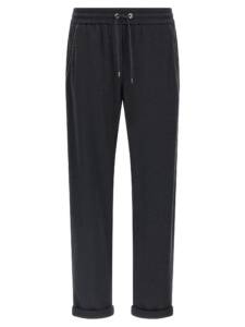 Brunello Cucinelli Shiny Pocket Detail Joggers