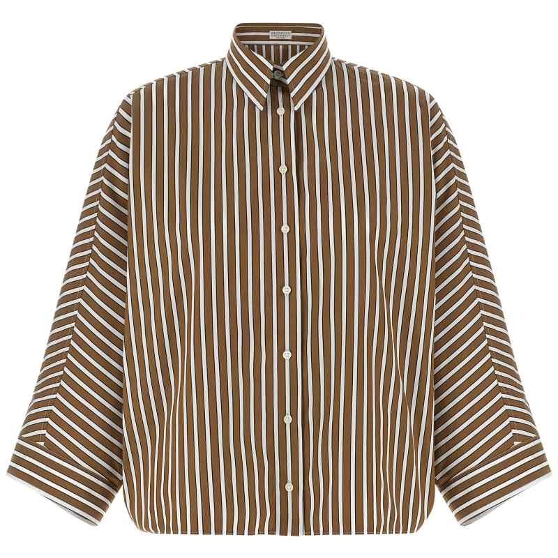 Brunello Cucinelli Monile Striped Shirt Brunello Cucinelli Monile Striped Shirt