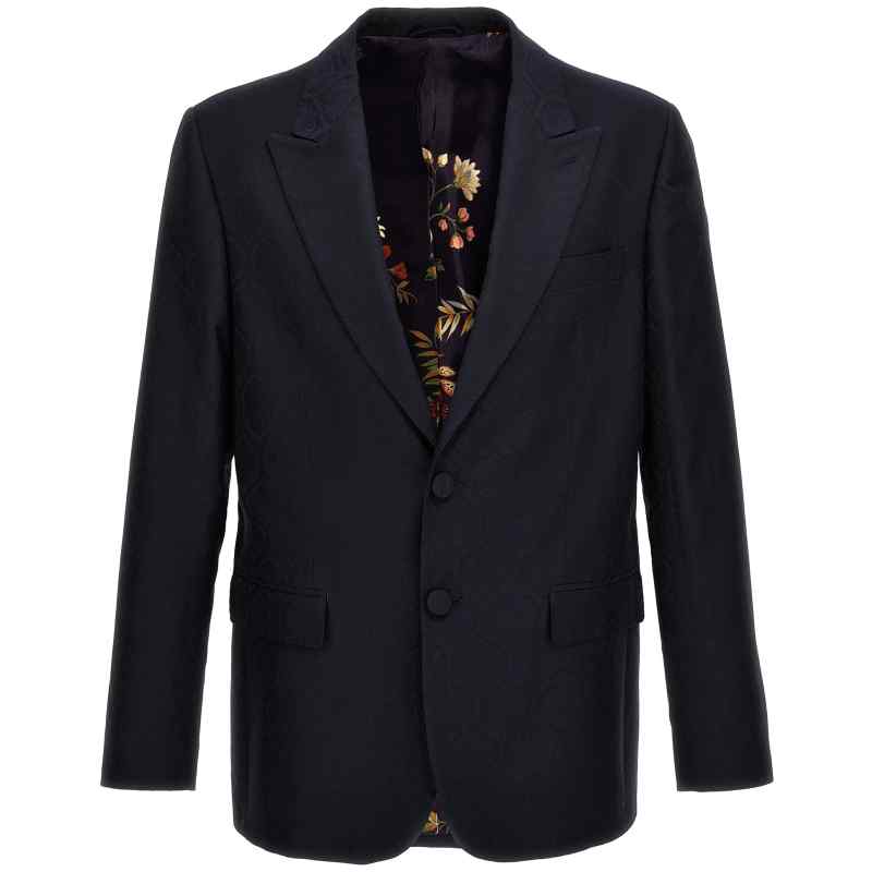 Etro Single-breasted Jacquard Blazer