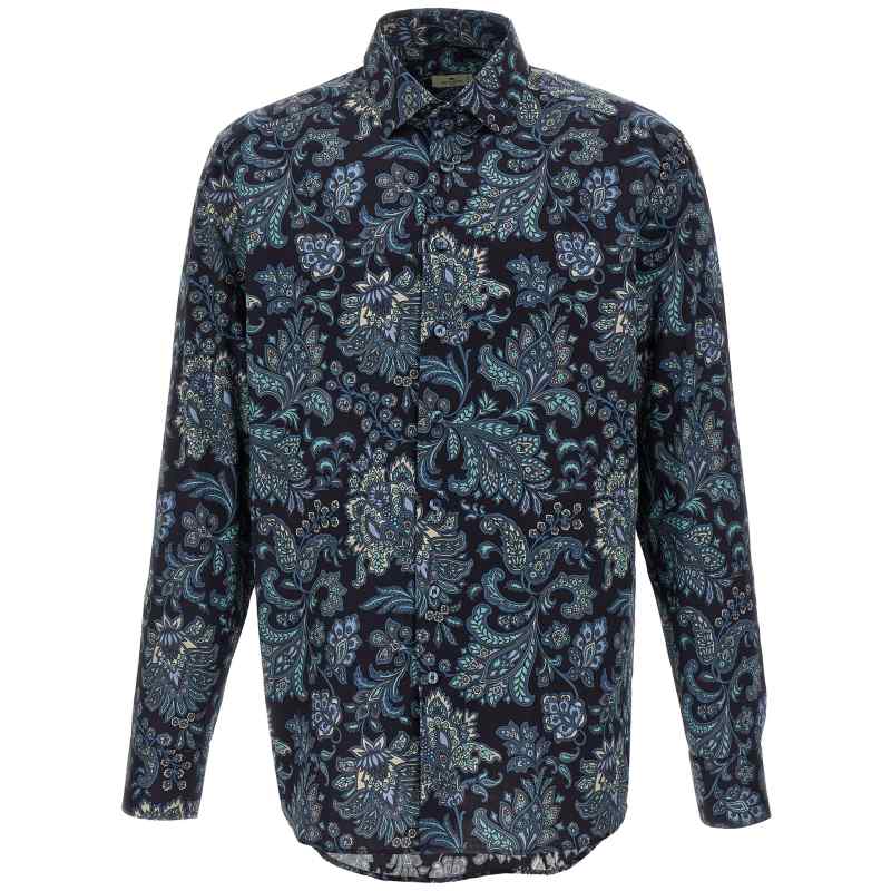 Etro Floral Paisley Cotton Shirt Etro Floral Paisley Cotton Shirt