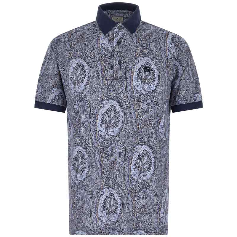 Etro Arnica Paisley Polo Shirt Etro Arnica Paisley Polo Shirt