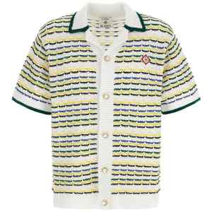 Casablanca Tuck Stitch Short Sleeve Shirt