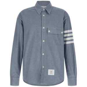 Thom Browne 4bar Flannel Shirt