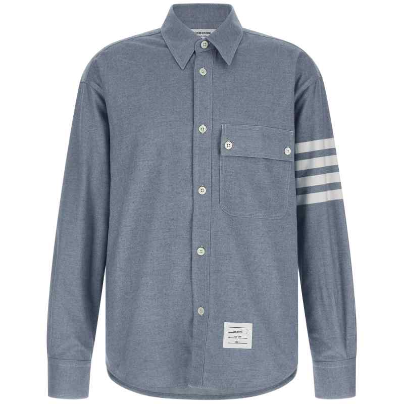 Thom Browne 4bar Flannel Shirt