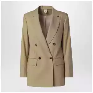 Max Mara Camel wool-blend double-breasted jacket