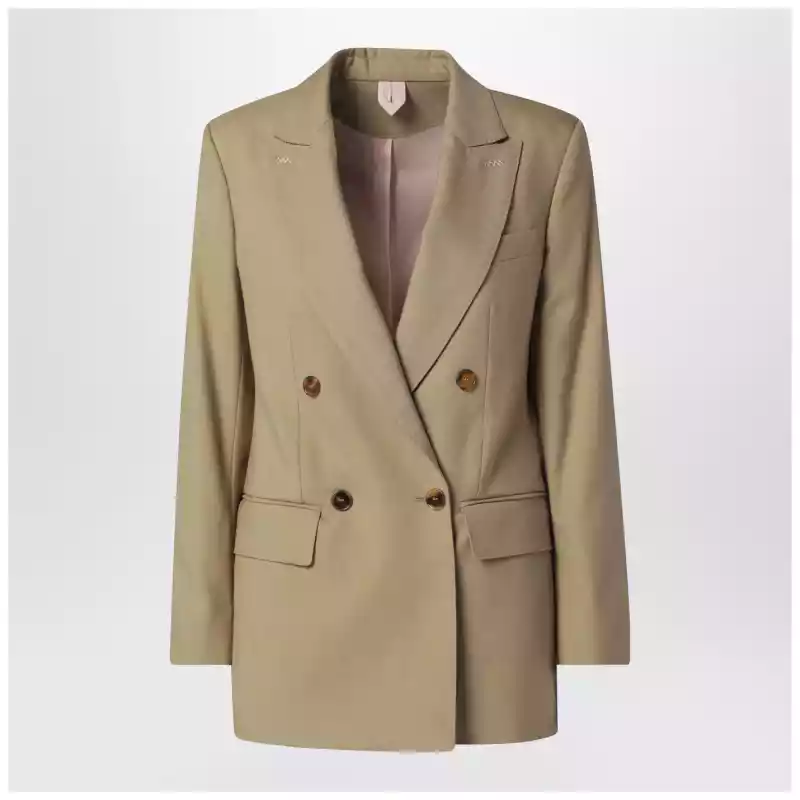 MXMEDOTTOWO_S_MAXM-002.x-1 Max Mara Camel wool-blend double-breasted jacket