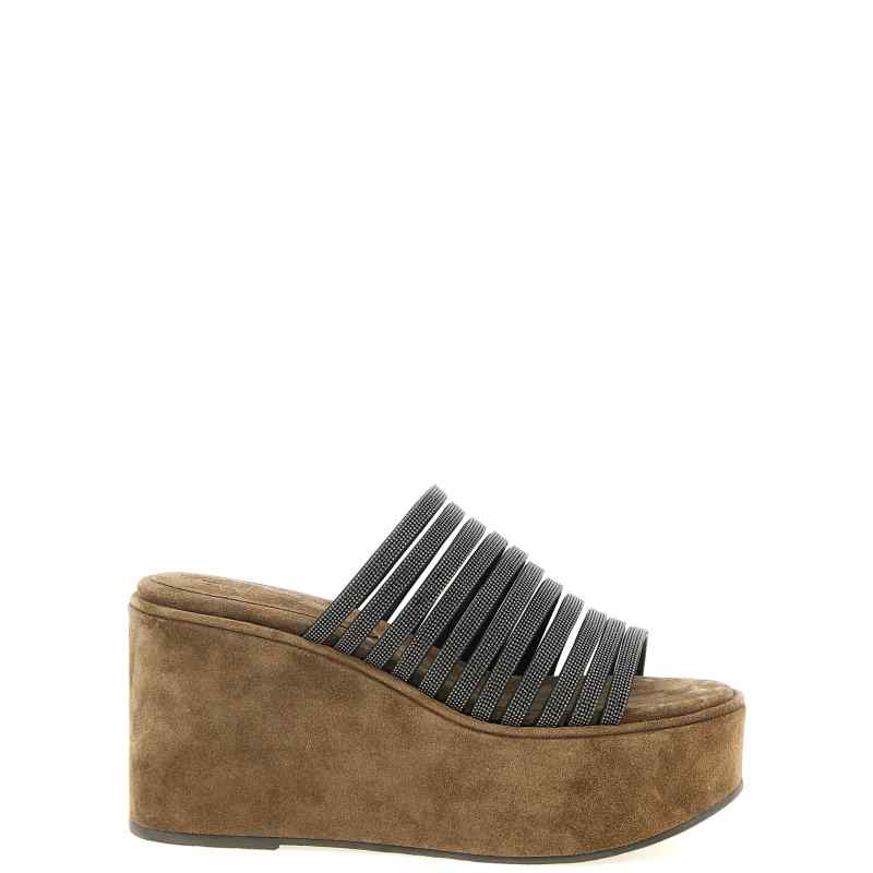 Brunello Cucinelli Precious Straps Sandals