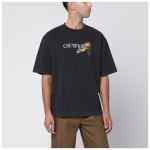 Off-White™ Washed black Cupid Arrow Skate Logo T-shirt