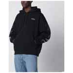 Off-White™ Black hooded sweatshirt with logo print