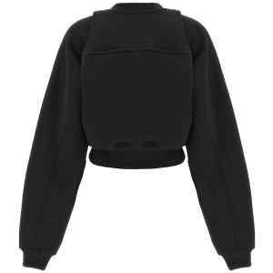 Off White Cropped Sweatshirt