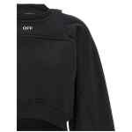 Off White Cropped Sweatshirt