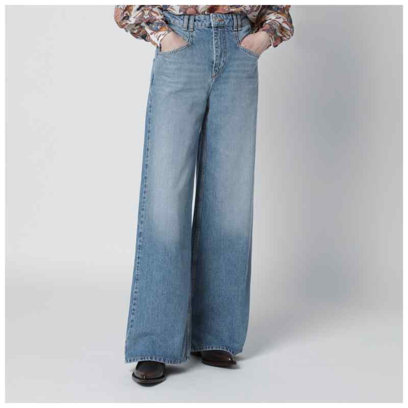 ISABEL MARANT Light blue Lemony wide-leg jeans ISABEL MARANT Light blue Lemony wide-leg jeans