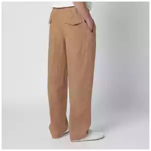 Lardini Camel linen trousers