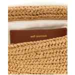 Self Portrait Raffia Bow Charm Shoulder Bag