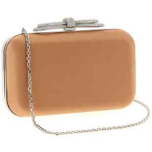 Mach & Mach Double Bow Satin Clutch