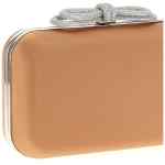 Mach & Mach Double Bow Satin Clutch
