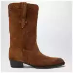 Paris Texas Hilda boots in Cognac suede