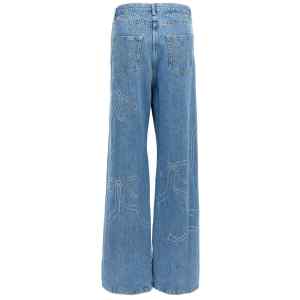 Mach & Mach Crystal Ribbon Hot Fix Jeans
