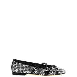 Mach & Mach Crystal Net Ballet Flats