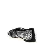 Mach & Mach Crystal Net Ballet Flats