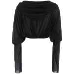 Rick Owens Crooped Hooded Tunic Sweater