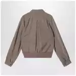 Maison Margiela Beige virgin wool zip-up jacket