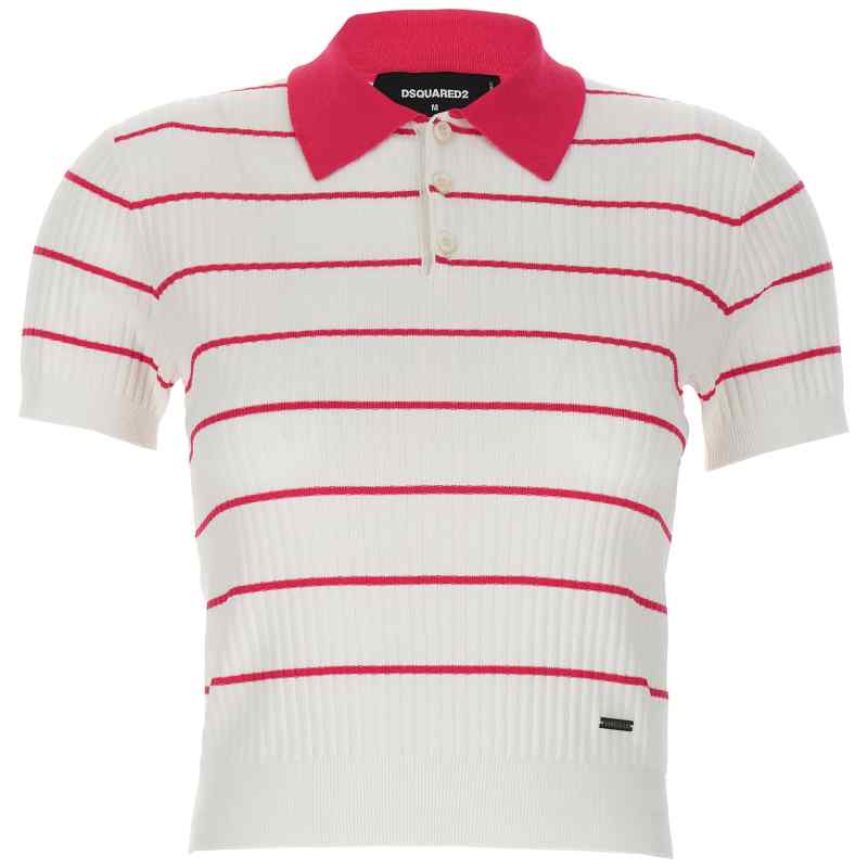 Dsquared2 Striped Polo Shirt