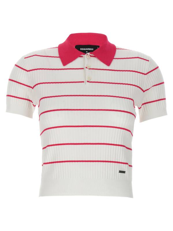Dsquared2 Striped Polo Shirt Dsquared2 Striped Polo Shirt