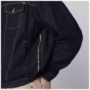 Dsquared2 Navy blue zip-up denim jacket