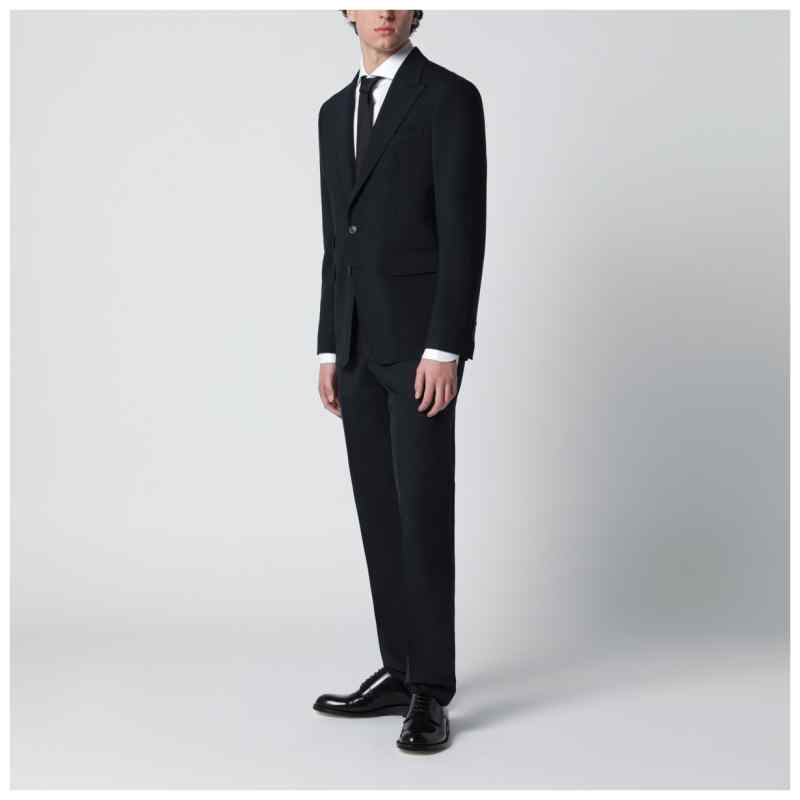 Dsquared2 Navy blue single-breasted suit in wool blend, theFeinheit