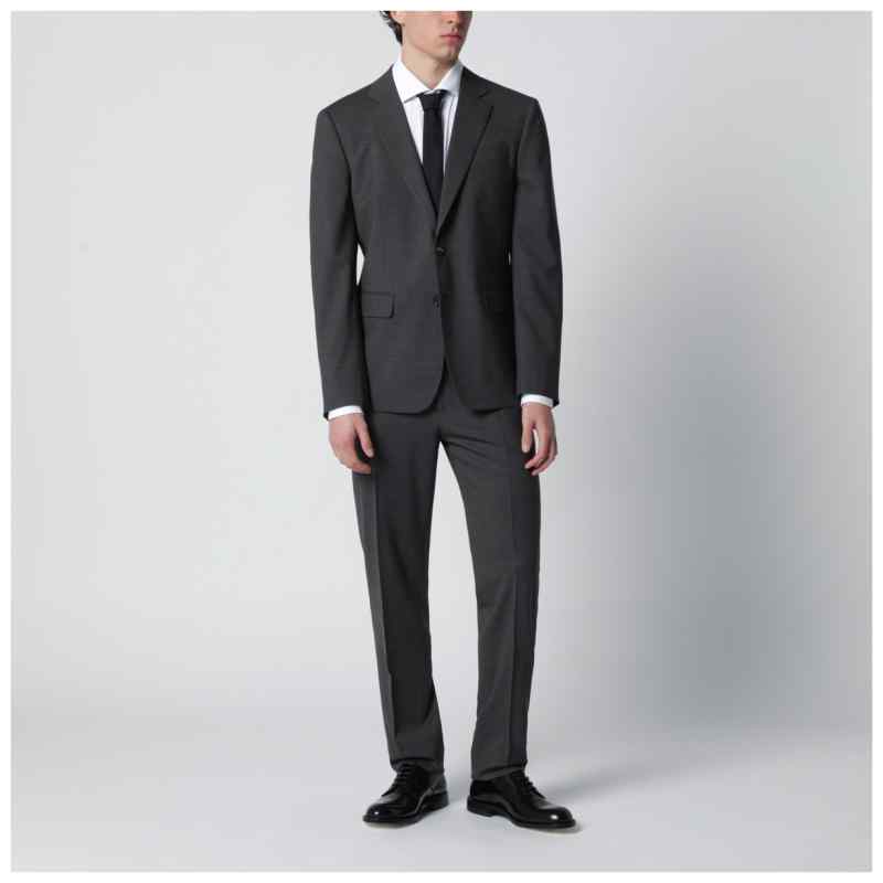 Dsquared2 Grey single-breasted suit in wool blend, theFeinheit