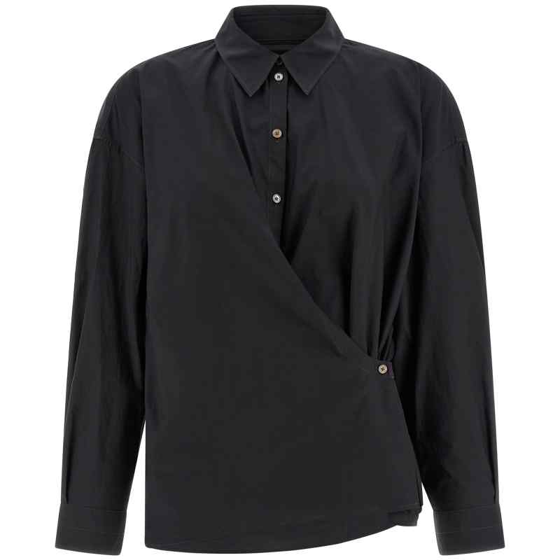 Lemaire Straight Collar Twisted Shirt Lemaire Straight Collar Twisted Shirt